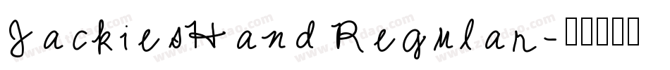 JackiesHand Regular字体转换
